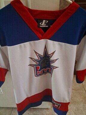 Vintage NYR Youth Mike Richter Jersey M 10/12 Mint!!